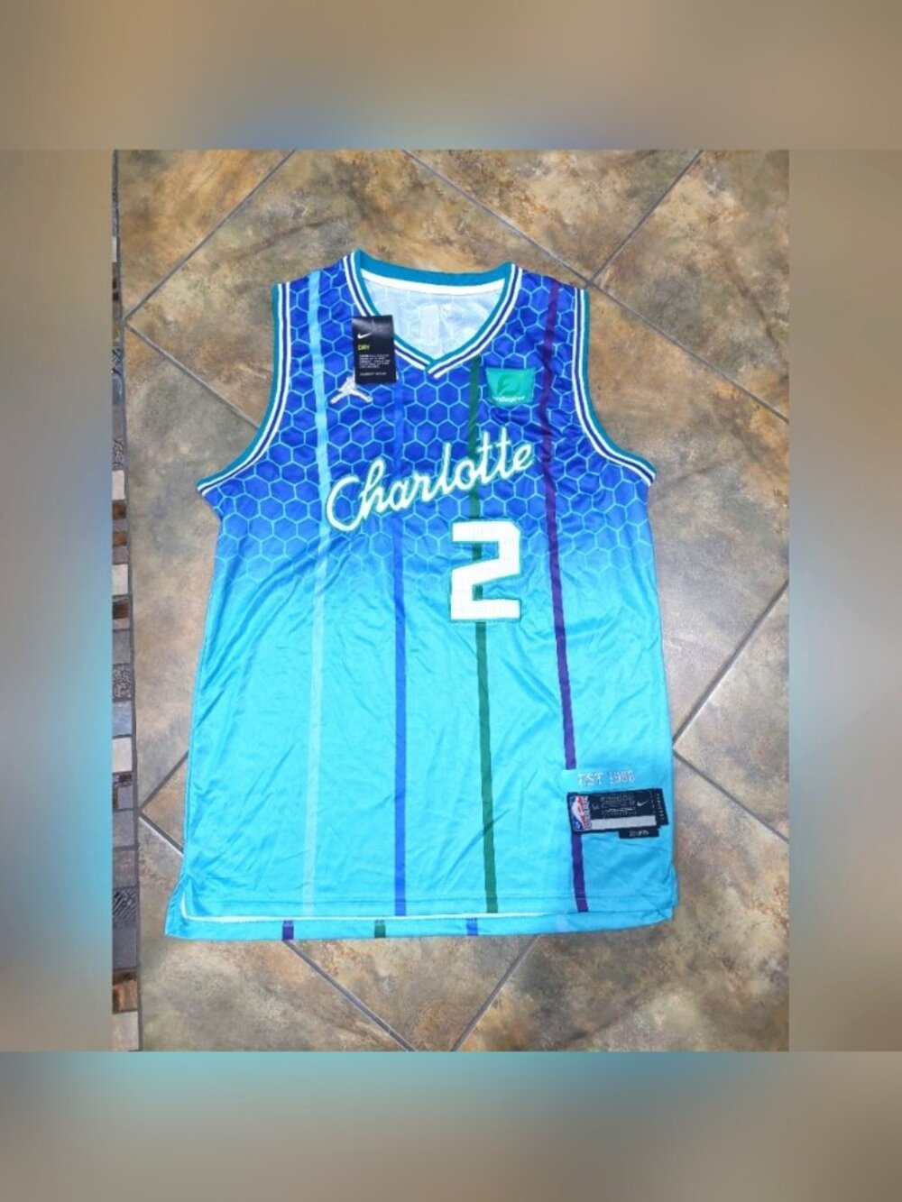 Nike 2021-22 Hornets LaMelo Ball City Edition Jersey Mens XXL NWT